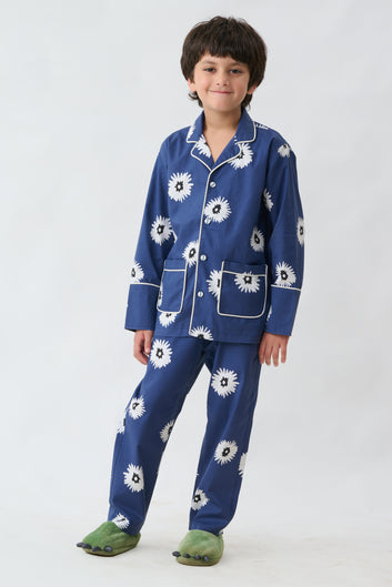 All Over Floral Print Boys Night Suit