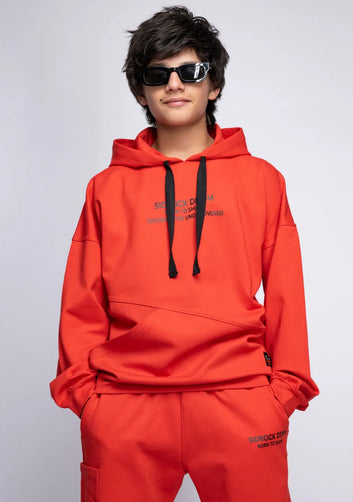 Boys Hoodie with Shorts Scarlet Red