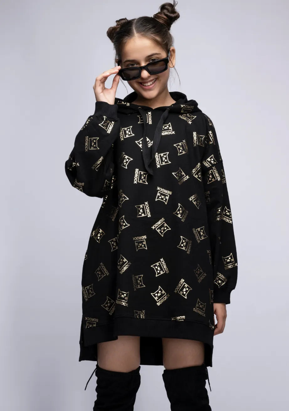 DKNY Big Girls Hooded Sweatshirt Dress - Macy's